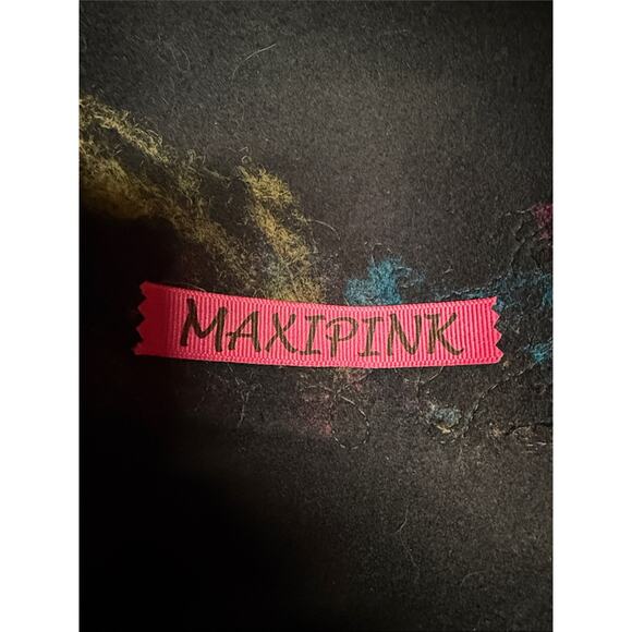 MaxiPink Wool Art Hat Navy Pink Yellow Blue
